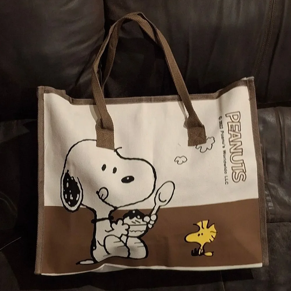 Snoopy Canvas Tote Bag - Picture 1 of 4